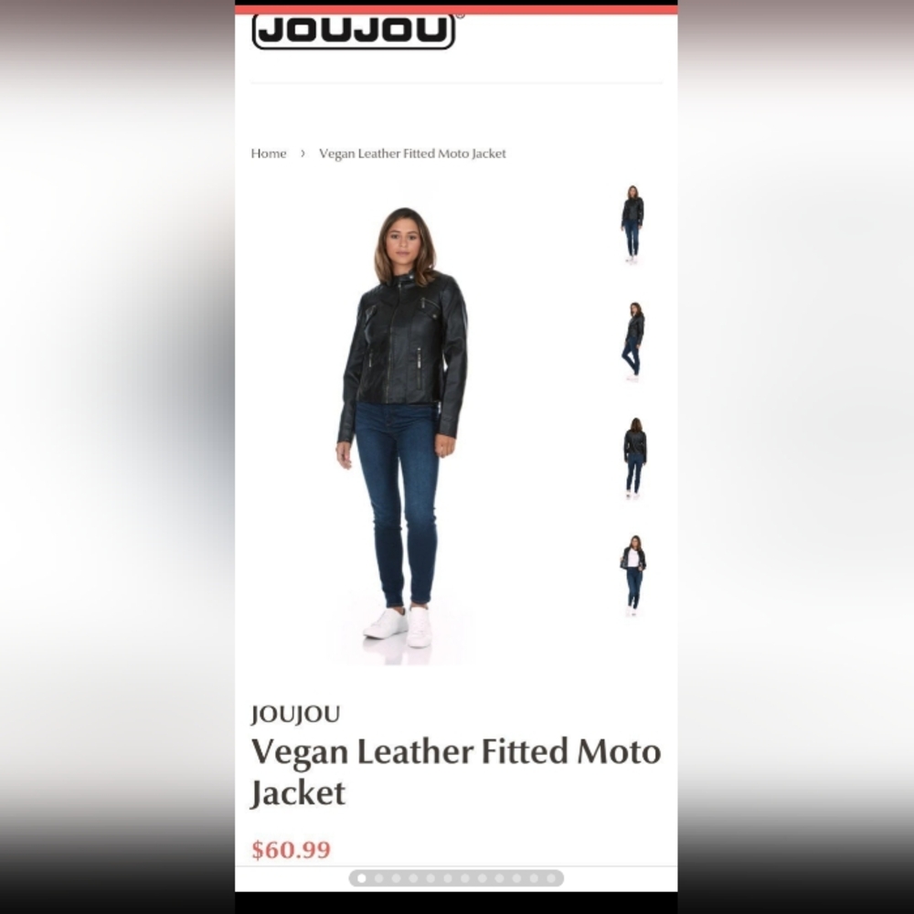 Jou jou Faux Leather xl women's motorcycle Jacket with defects